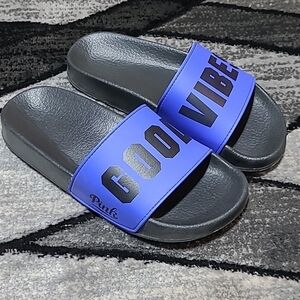 VS PINK GOOD VIBES SLIDES SANDALS